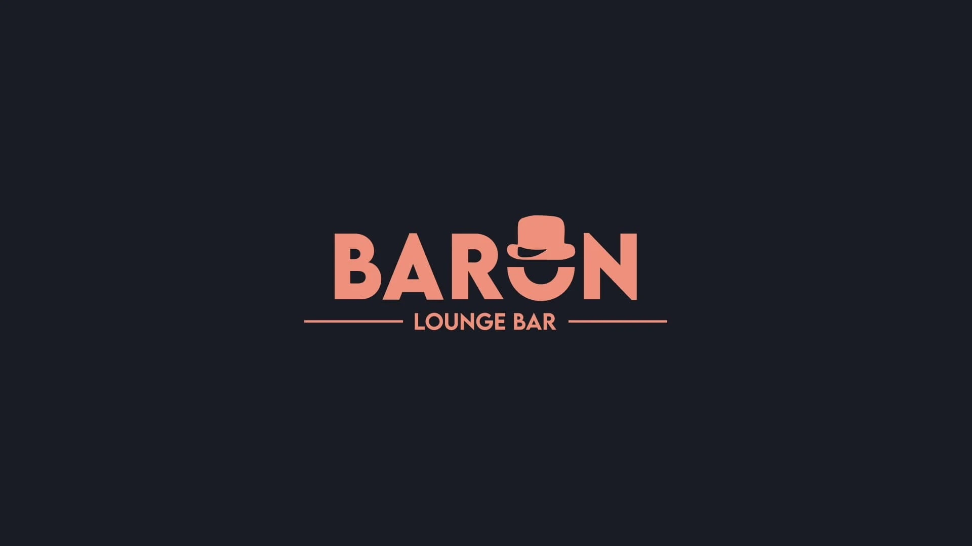 Baron Lounge Bar brand identity logo designed by 3038 Studio